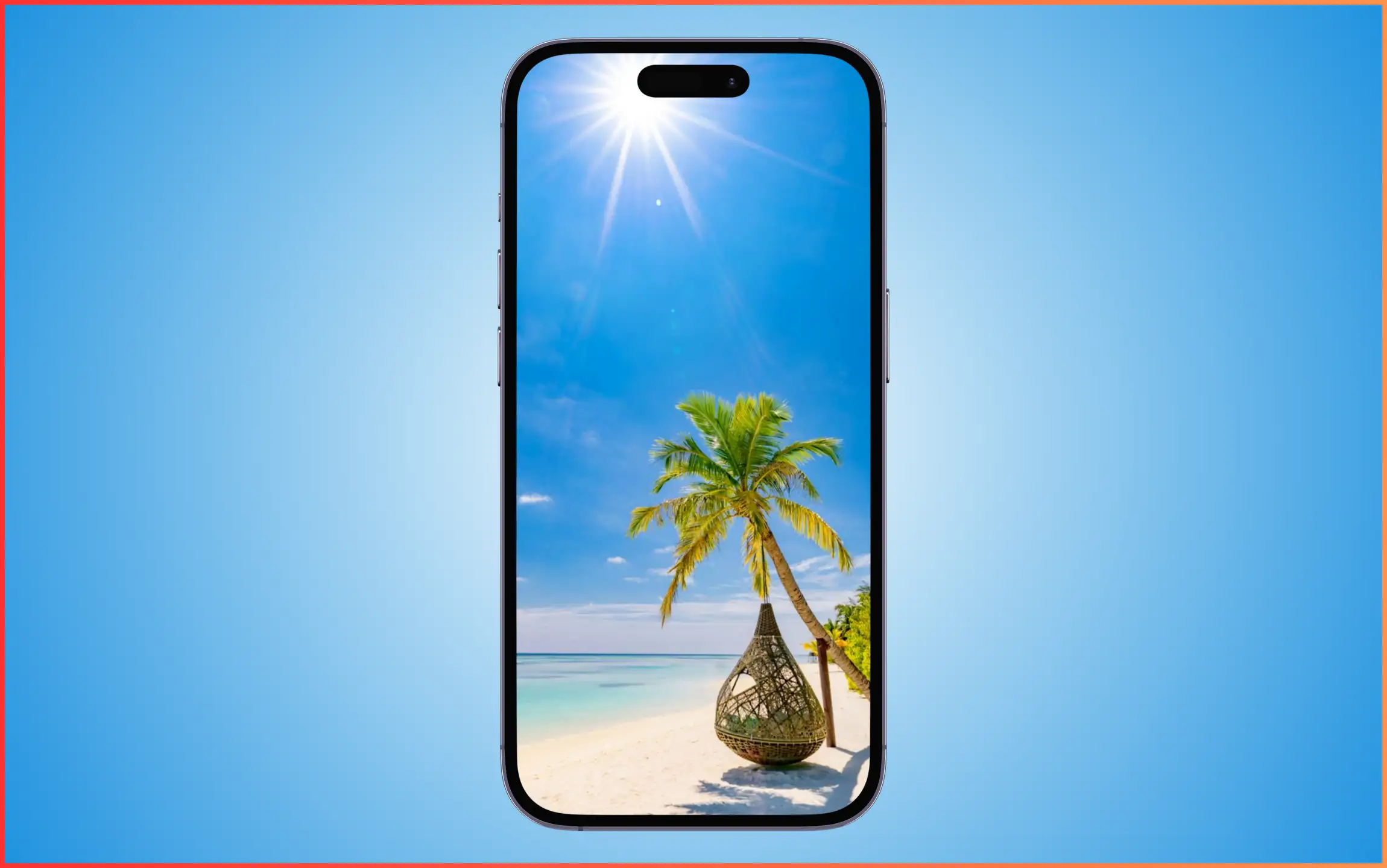 Vintage Beach Wallpaper for iPhone