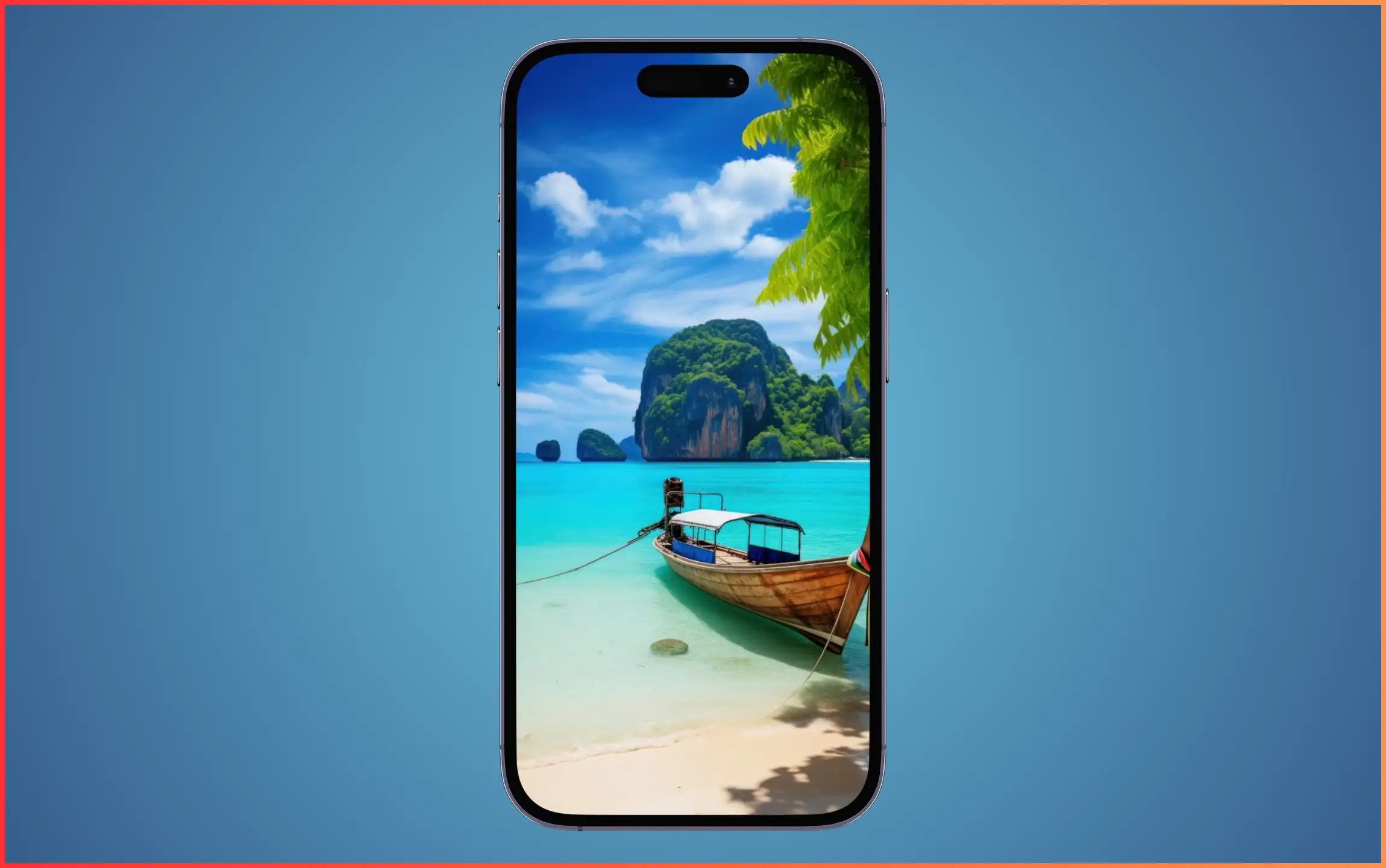 iPhone Tropical Beach Wallpaper for iPhone