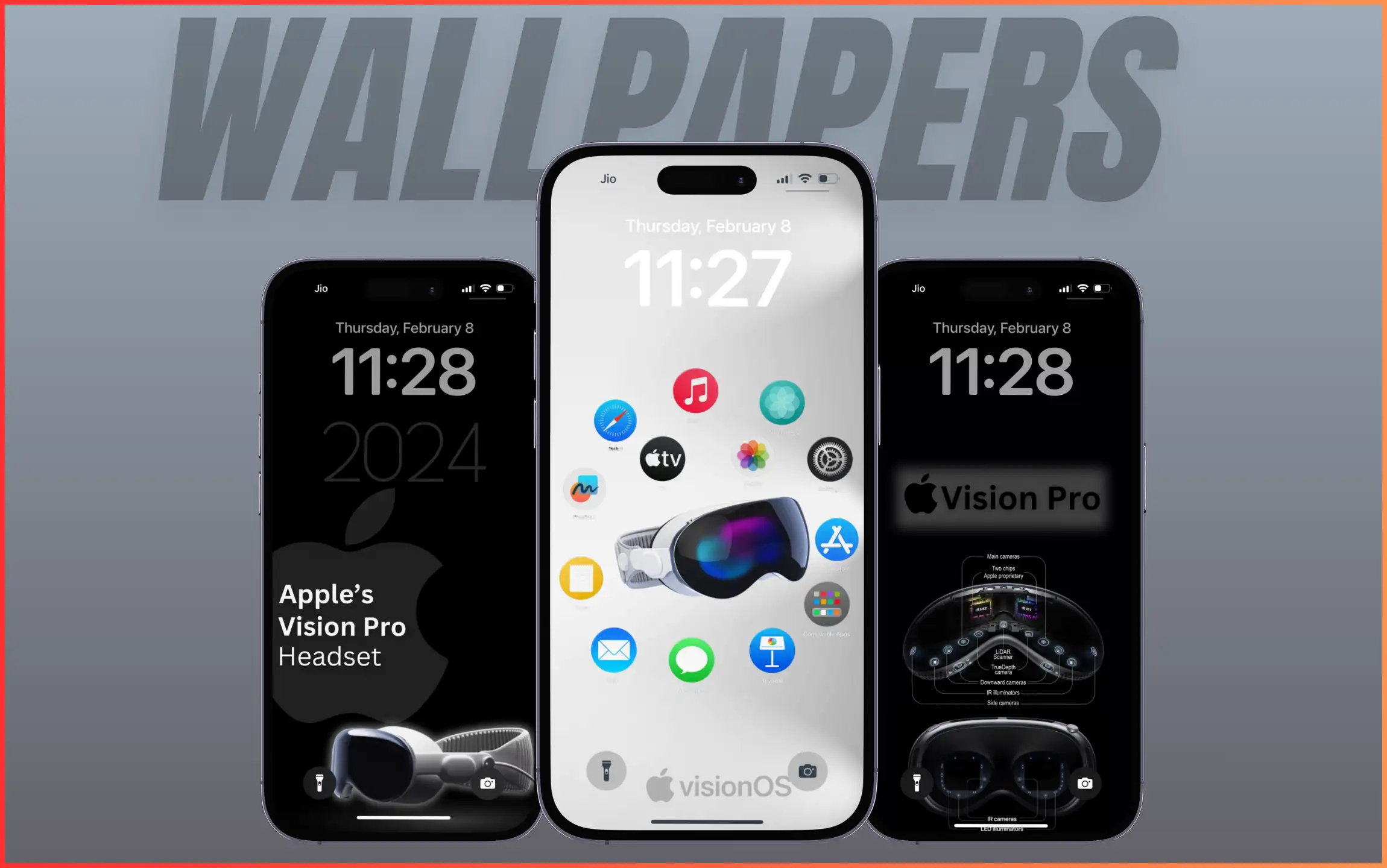 Apple Vision Pro Headset Wallpapers for iPhone
