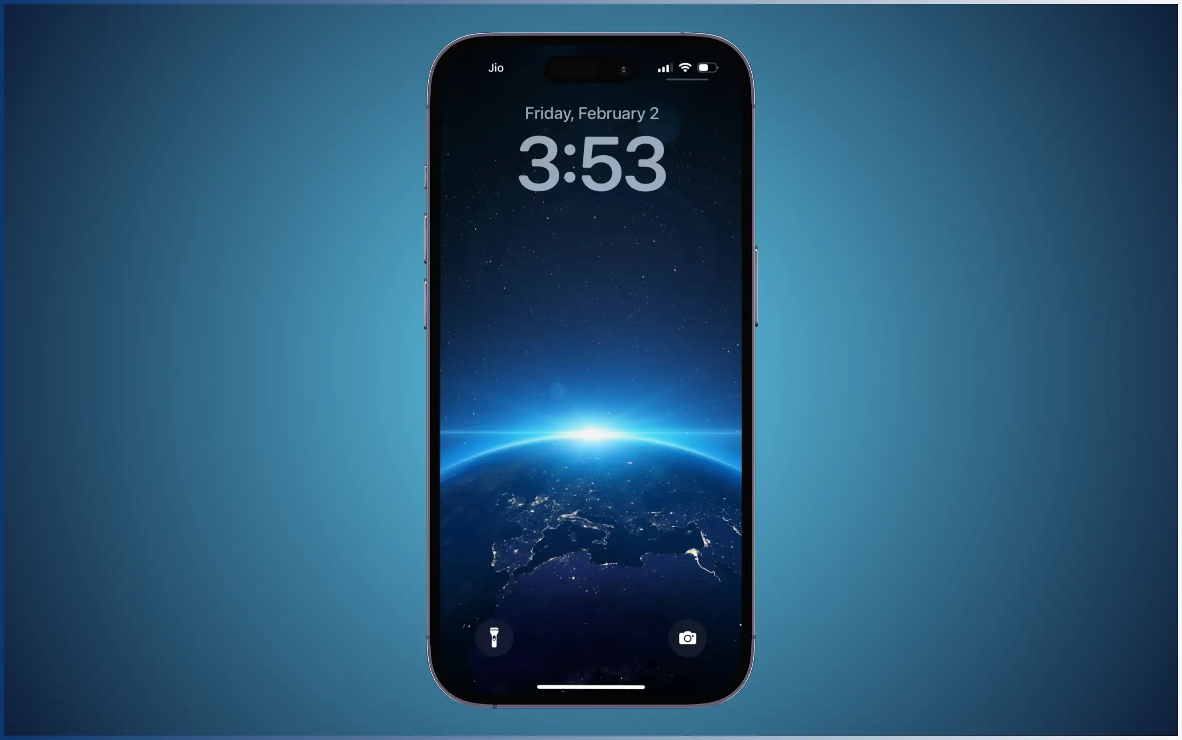 Galaxy Dark Blue Wallpaper for iPhone