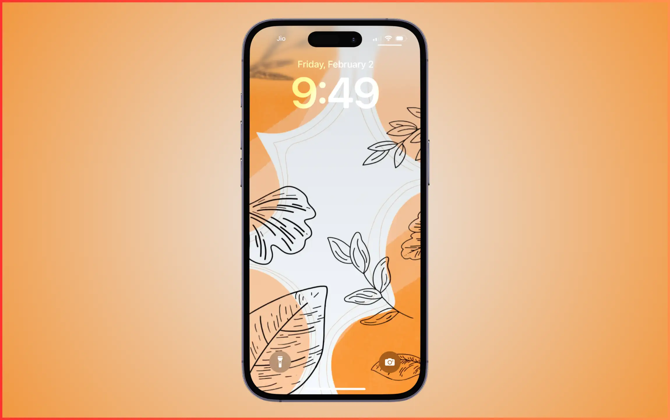 Orange Aesthetic Wallpaper for iPhone