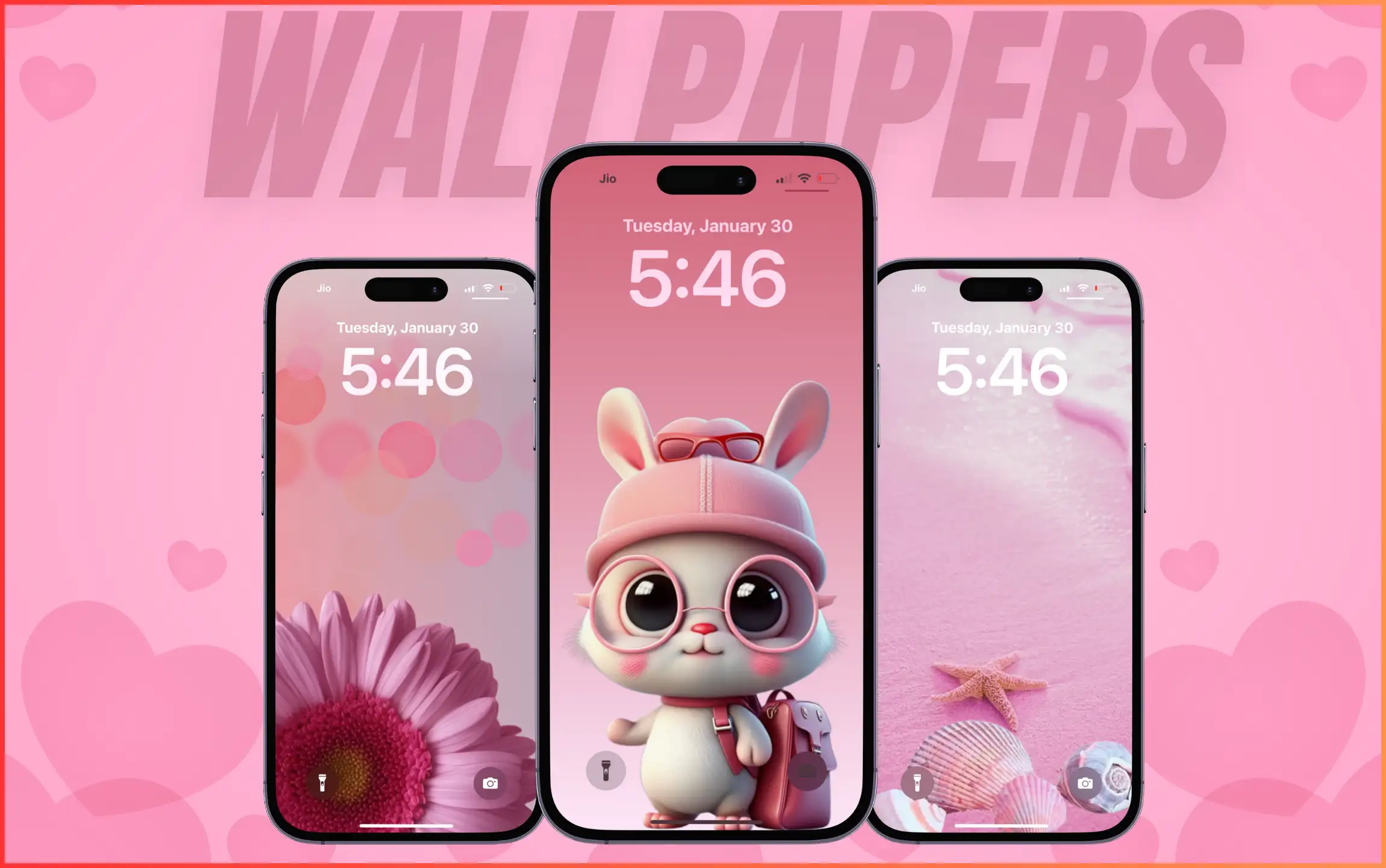 Pink Wallpapers for iPhone in 2024