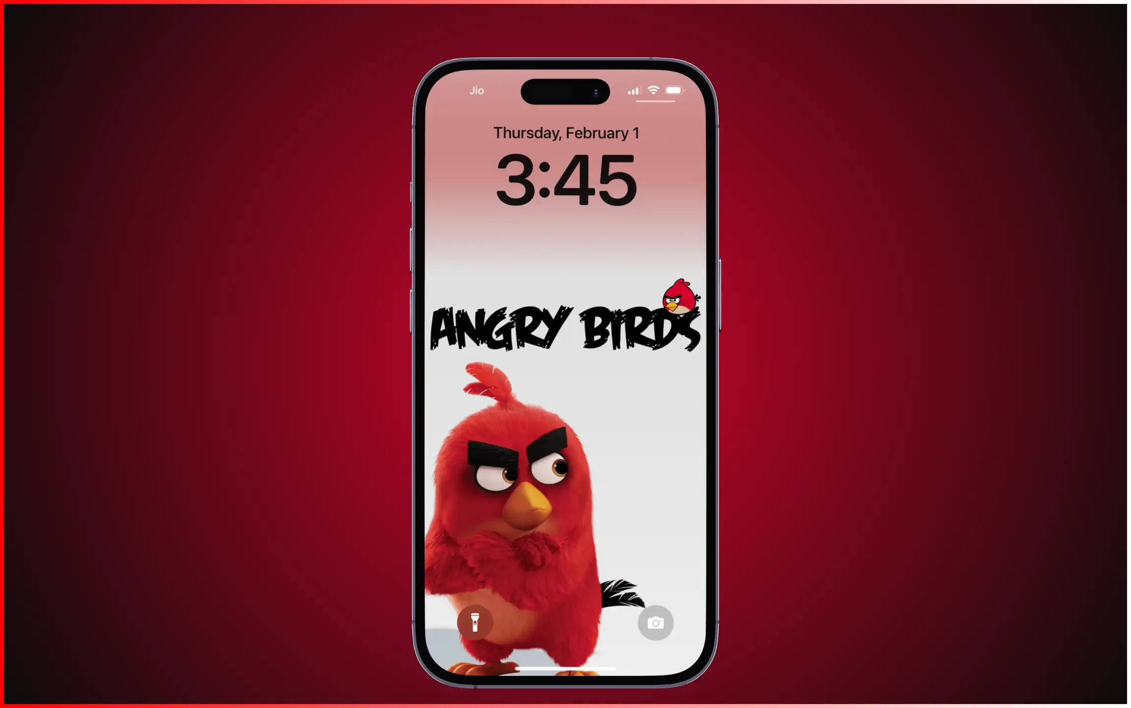 Red Angry Bird Wallpaper for iPhone
