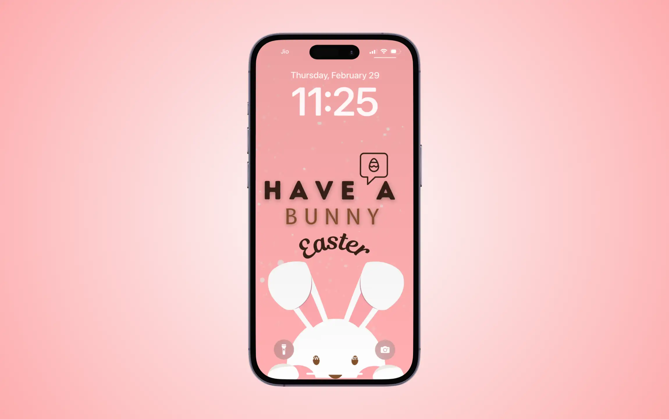 Easter Bunny Background Wallpaper for iPhone
