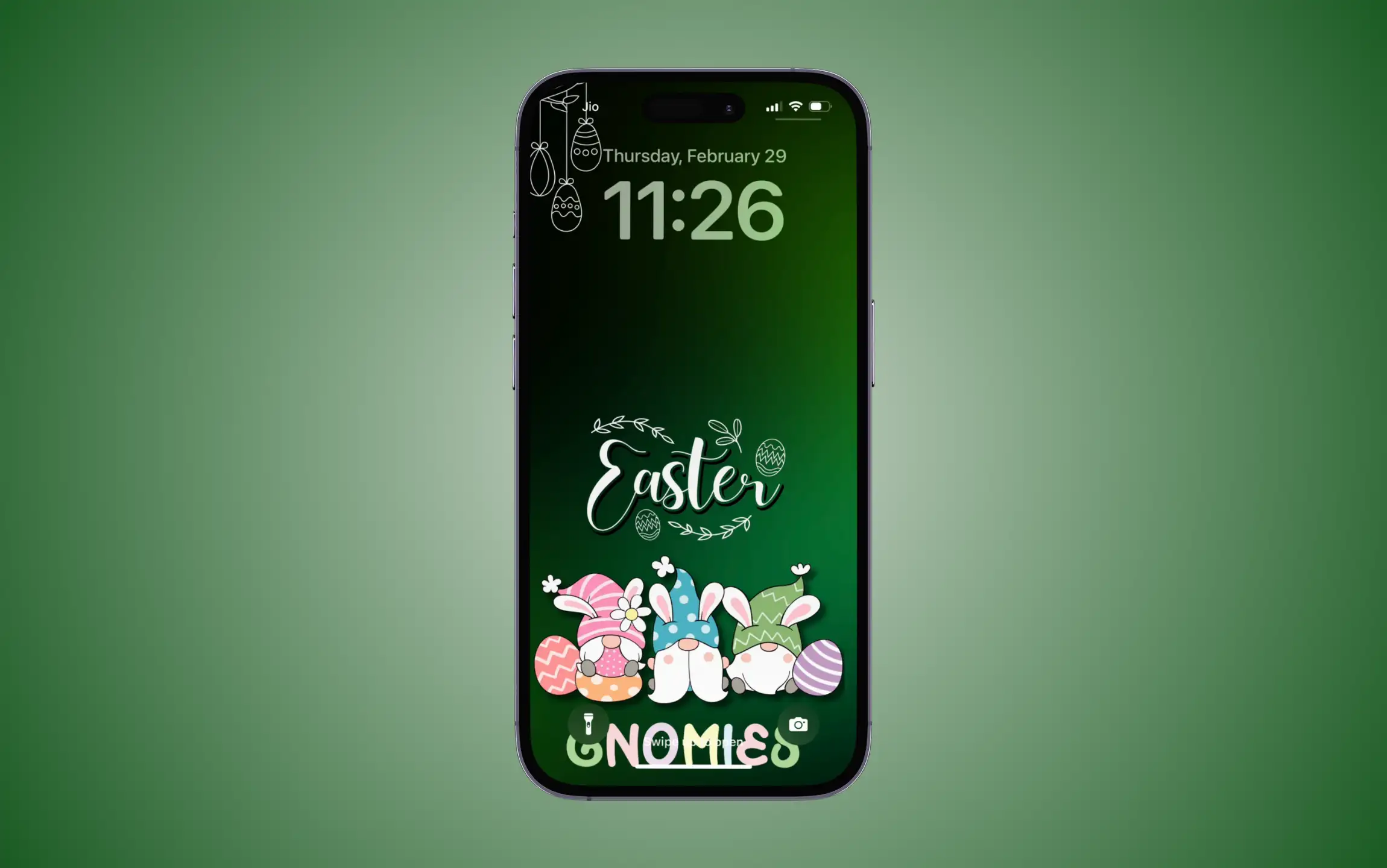 Easter Gnome Wallpaper for iPhone