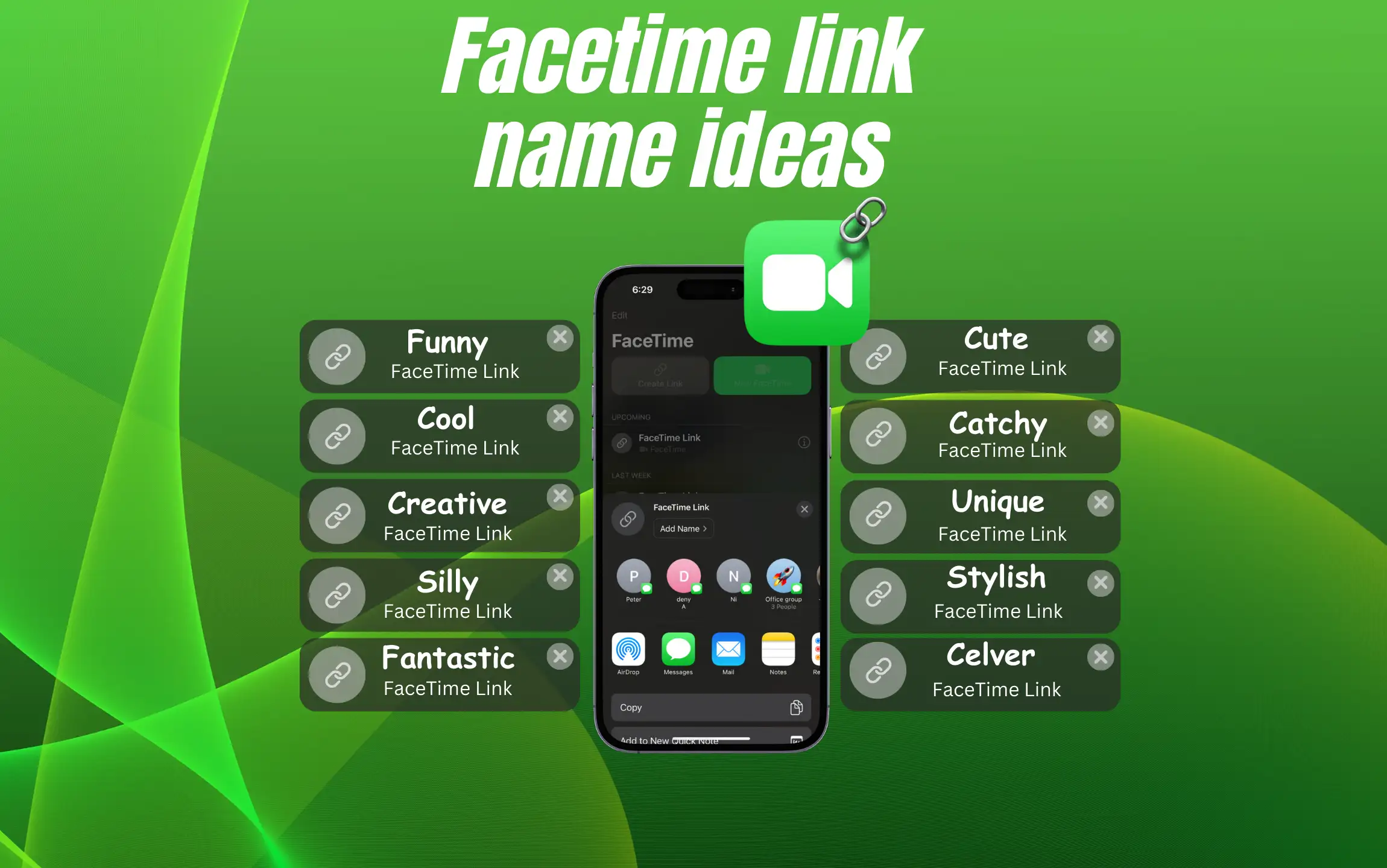 Best Facetime Link Name Ideas in 2024 (Funny, Cute, Cool…) 