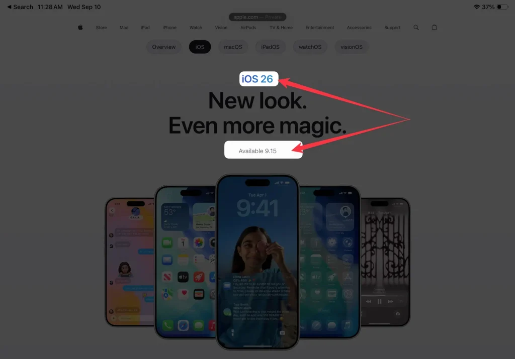 Apple iOS 26 release date