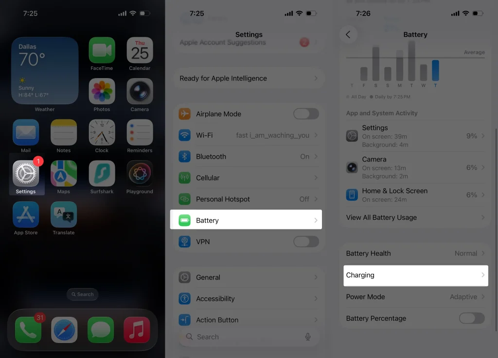 Optimized Battery Charging