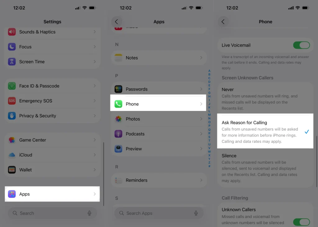 How to Turn on Ask Reason for Calling on iPhone