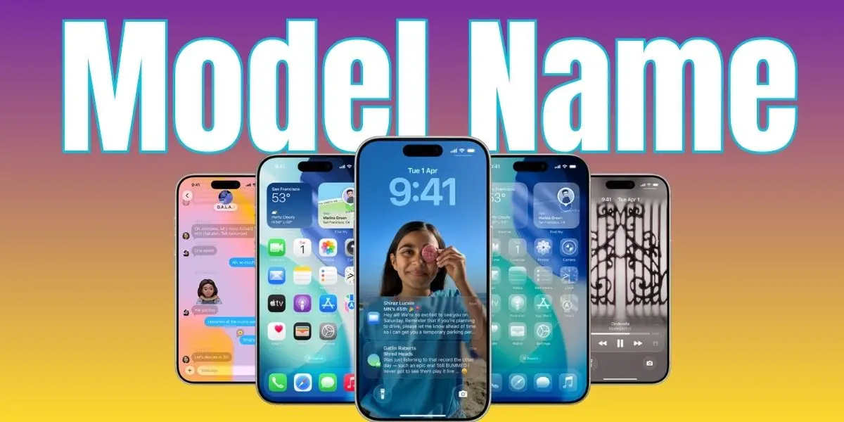 How to find iPhone model name