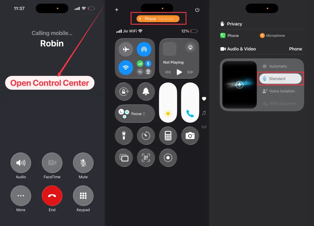 How to turn off Voice Isolation on iPhone