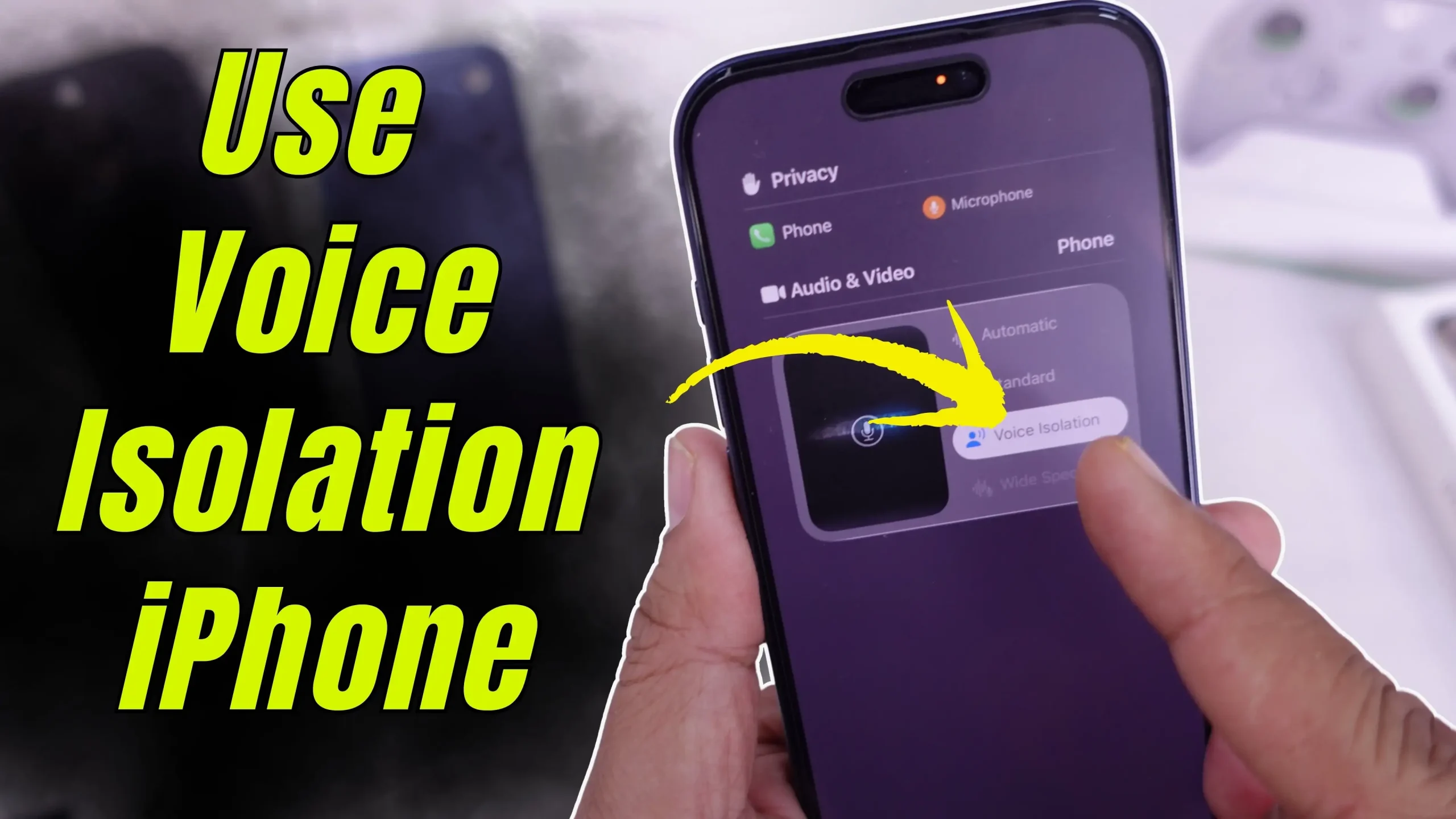 How to turn on Voice Isolation on iPhone