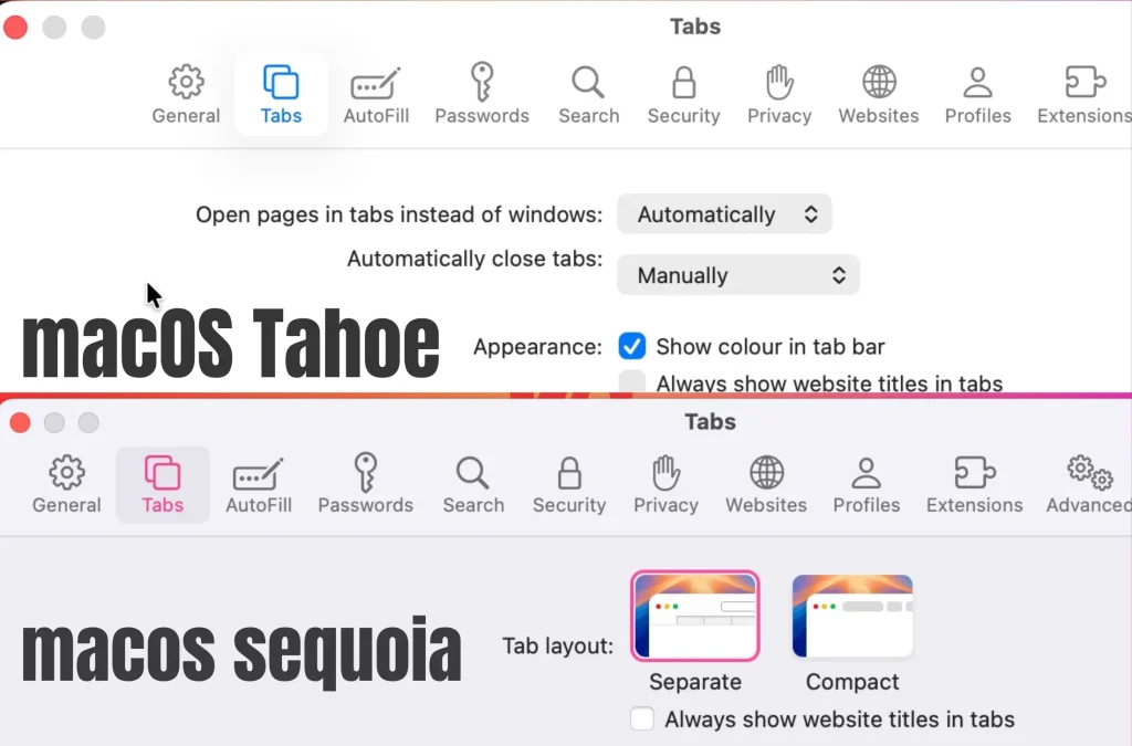 Safari’s Compact Tabs Are Gone in macOS 26 Tahoe