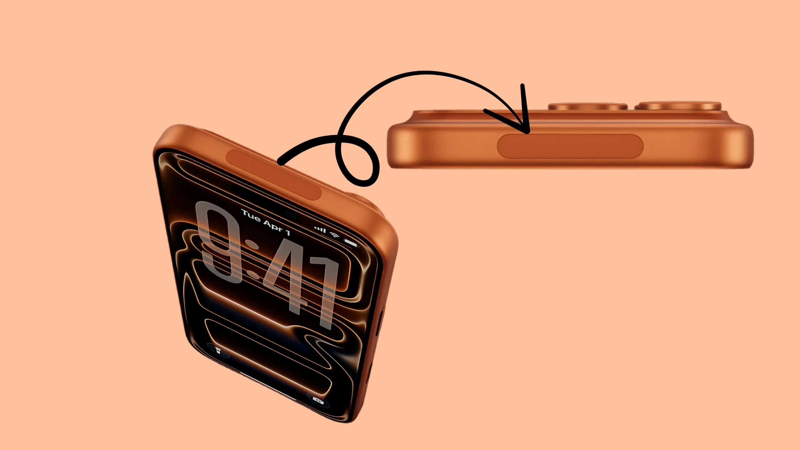 What is the Thing at very top edge of the phone 17 Pro & Pro Max