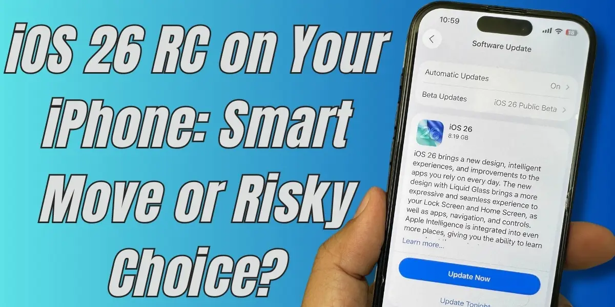 should i install ios 26 RC or not answer here