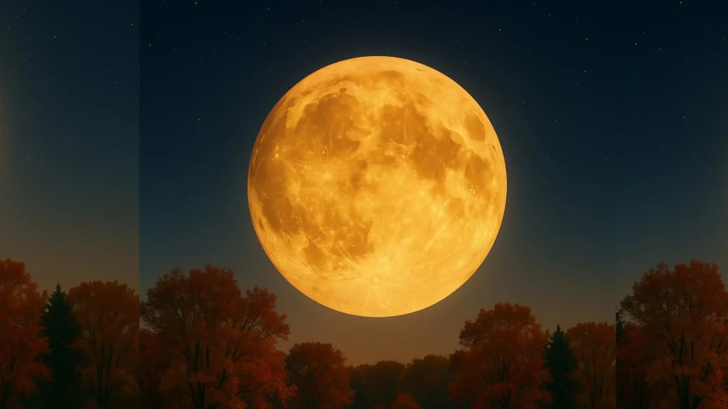 Full Moon October 2025 Harvest Supermoon Shines Over the U.S.