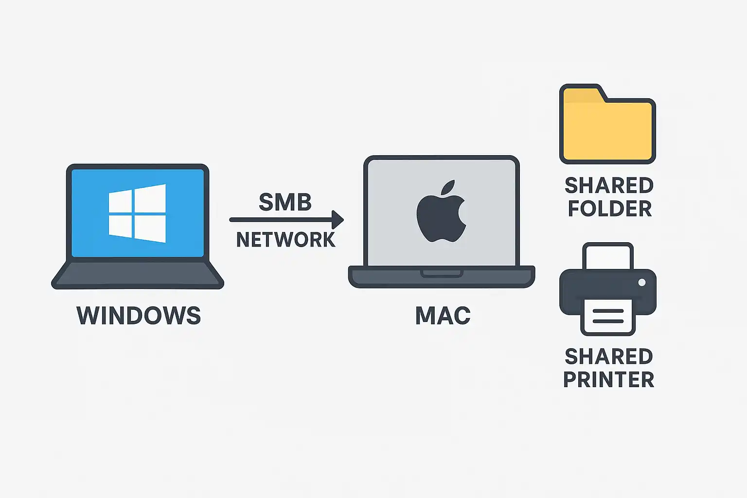 how to connect to Mac SMB from Windows