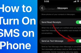 How to turn on SMS on iPhone
