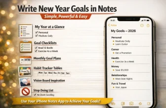 New Year Goals Ideas to Write in Apple Notes (Simple, Powerful)