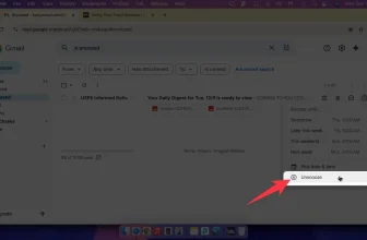 click on unsnooze button in right side on an email in gmail inbox computer