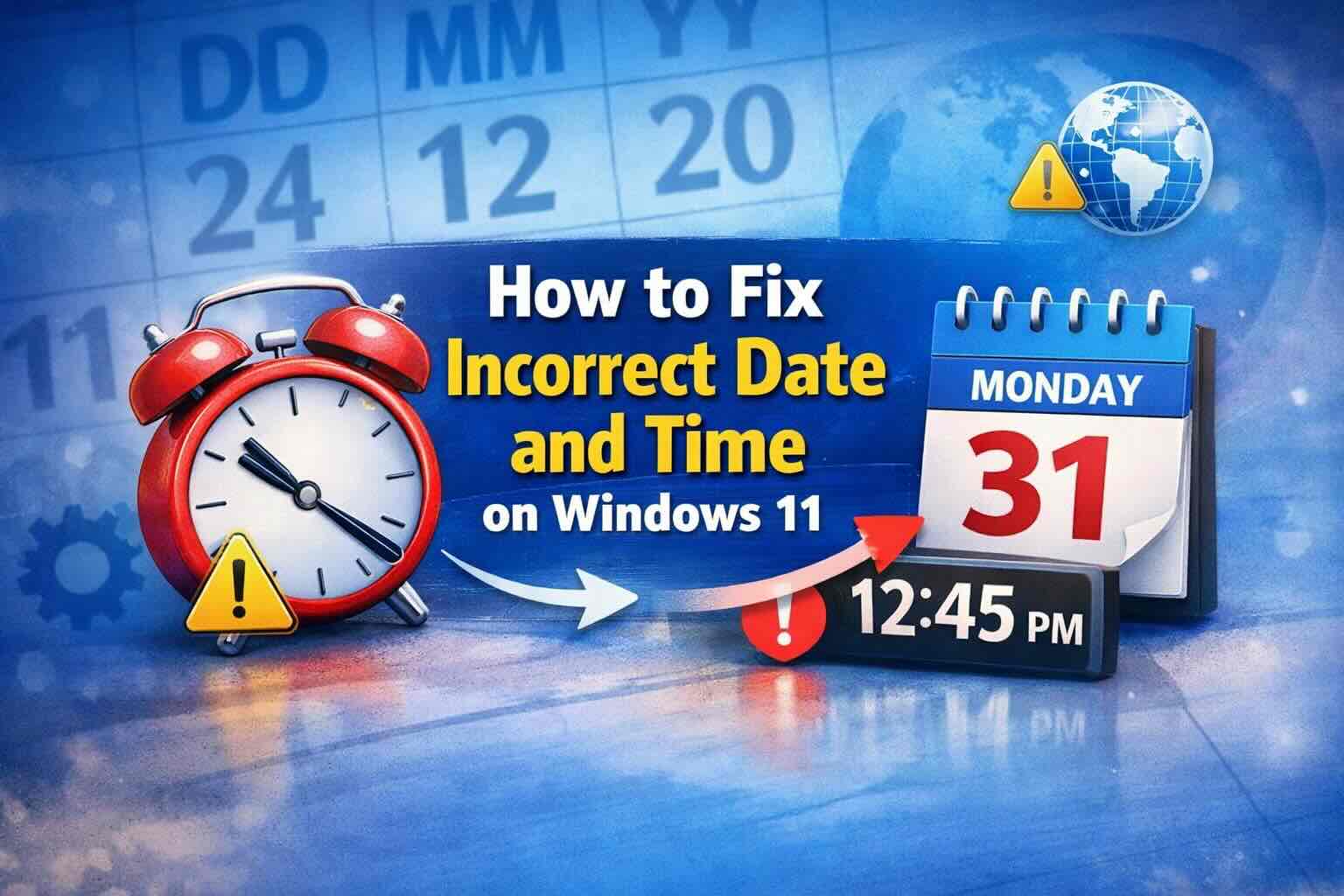 How to Fix Incorrect Date and Time on Windows 11