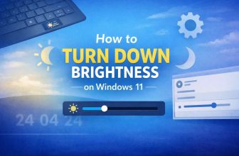 How to Turn Down Brightness on Windows 11