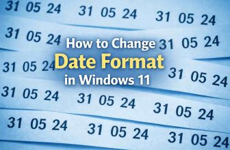 How to change date format windows 11 dd mm yyyy