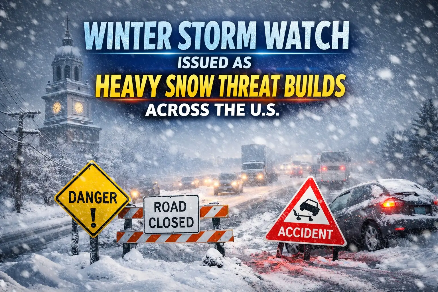 Winter Storm Watch Issued as Heavy Snow Threat Builds Across the USA