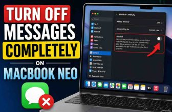 how to Turn Off Messages Completely on MacBook Neo