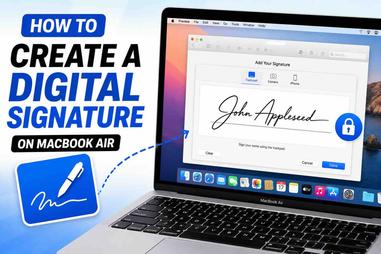 How to Create a Digital Signature on MacBook Air