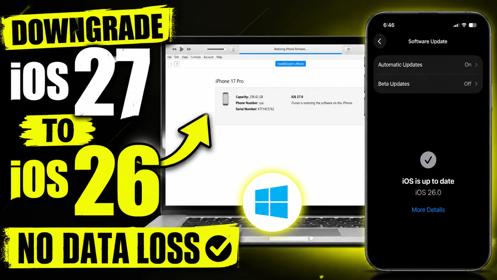 How to Downgrade iOS 27