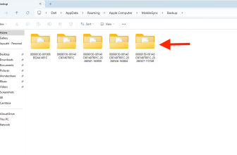 Backup folder