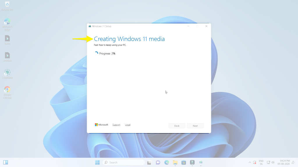 creating Windows 11 media
