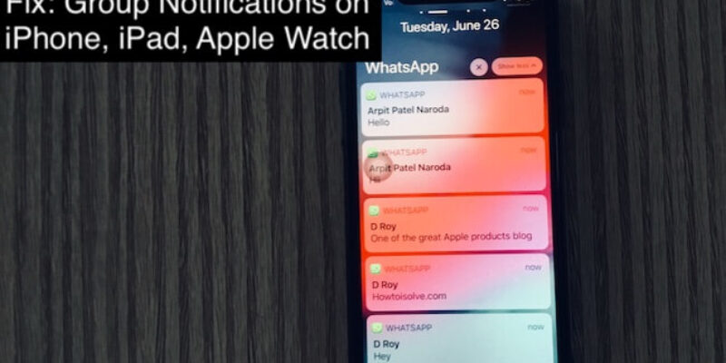 Group Notifications Not Working on iPhone, iPad (Won’t Expand)