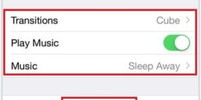 How to Make a Slideshow on an iPhone, iPad