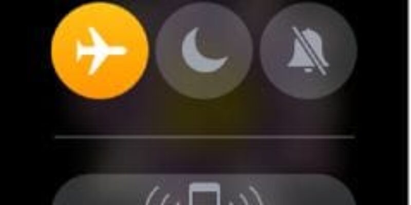 How to Turn off Airplane Mode on Apple Watch