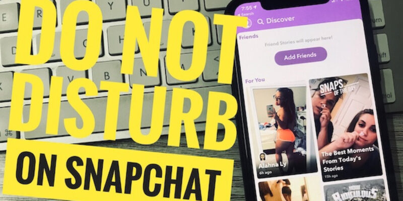 How to Turn on/ Off Do Not Disturb Snapchat on iPhone