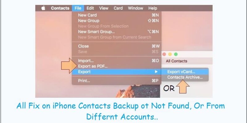 How to Transfer Contacts from iPhone to Mac