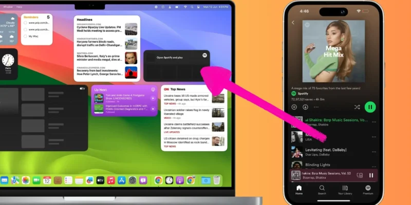 How to Add iPhone Widgets on Mac