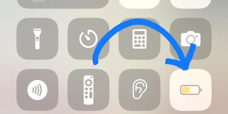 How to Add Low Power Mode to Control Center on iPhone, Mac
