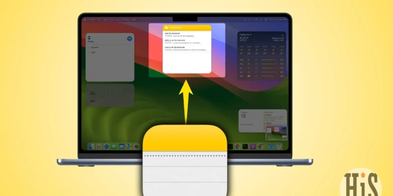 How to Add Notes Widget to Mac Desktop (Tahoe)