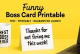 Best Boss Card Printable: Free & Funny Templates toThank Your Boss