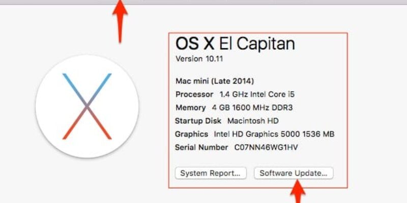 System requirements for OS X EI Capitan: Compatible device