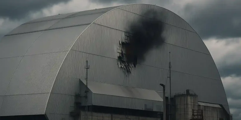 Chernobyl Drone Strike: Protective Shield Severely Damaged