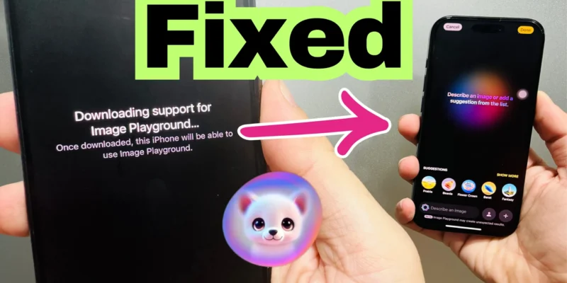 iOS 26: Downloading Support For Image Playground on iPhone