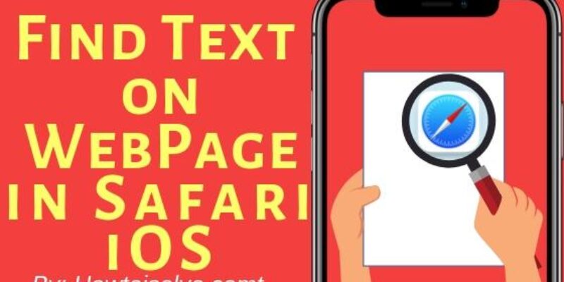 How to Find Text on Web Page in Safari on iPhone & iPad