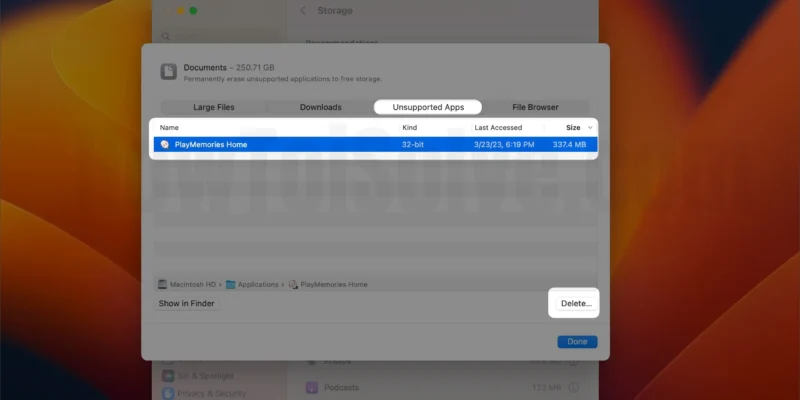 How to Remove Apps No longer Compatible on Mac (Sequoia/Sonoma)