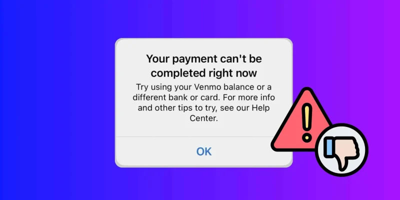 Fix Try Using Your Venmo Balance or a Different Bank or Card