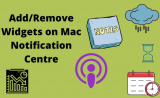 How to Add & Remove Widgets to Notification Center on Mac