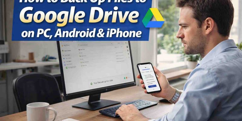 How to Back Up Files to Google Drive on PC, Android & iPhone